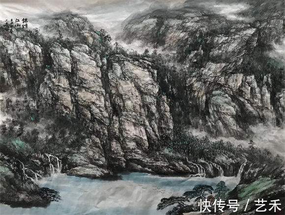 许文杰#北派山水画家许文杰作品欣赏