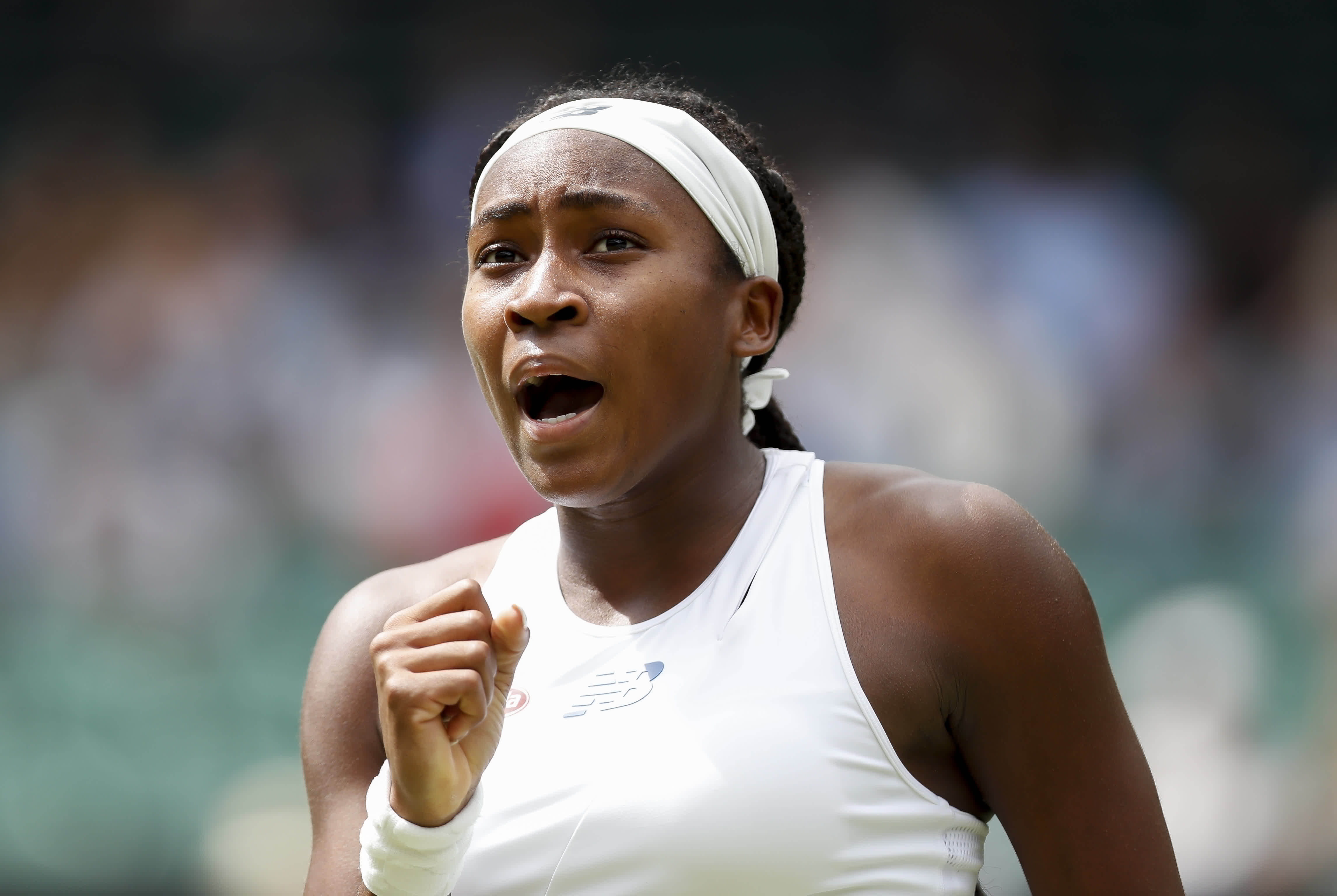 慶祝|(體育)網球——溫網:高芙晉級