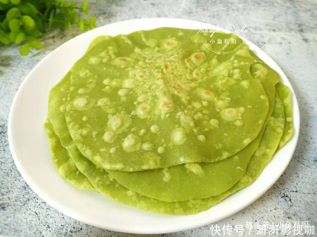  薄软|春饼的新做法，不用上锅蒸，薄软又筋道，卷肉卷菜可香了