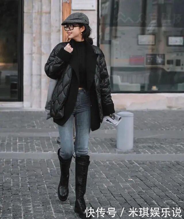 三木博主把短款羽绒服带火了!这3种搭配保暖又高级,小个子都爱