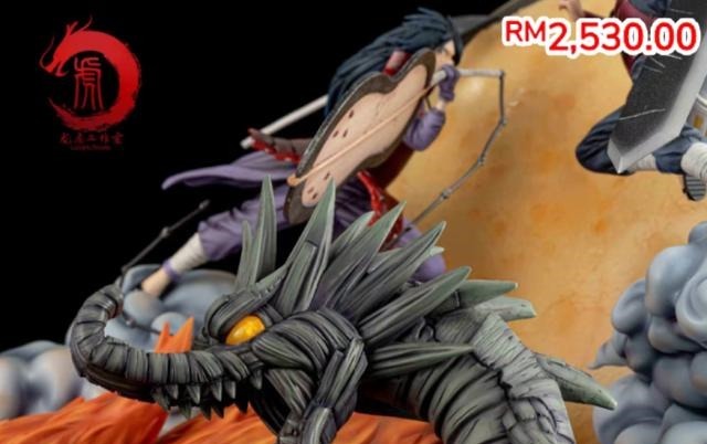 火影|火影4000的手办，斑与柱间的终结之战，九尾与木龙形象逼真