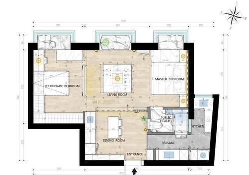 原木|75㎡小两居,爆改经典日式风,砸掉两堵墙多出一间多功能房!