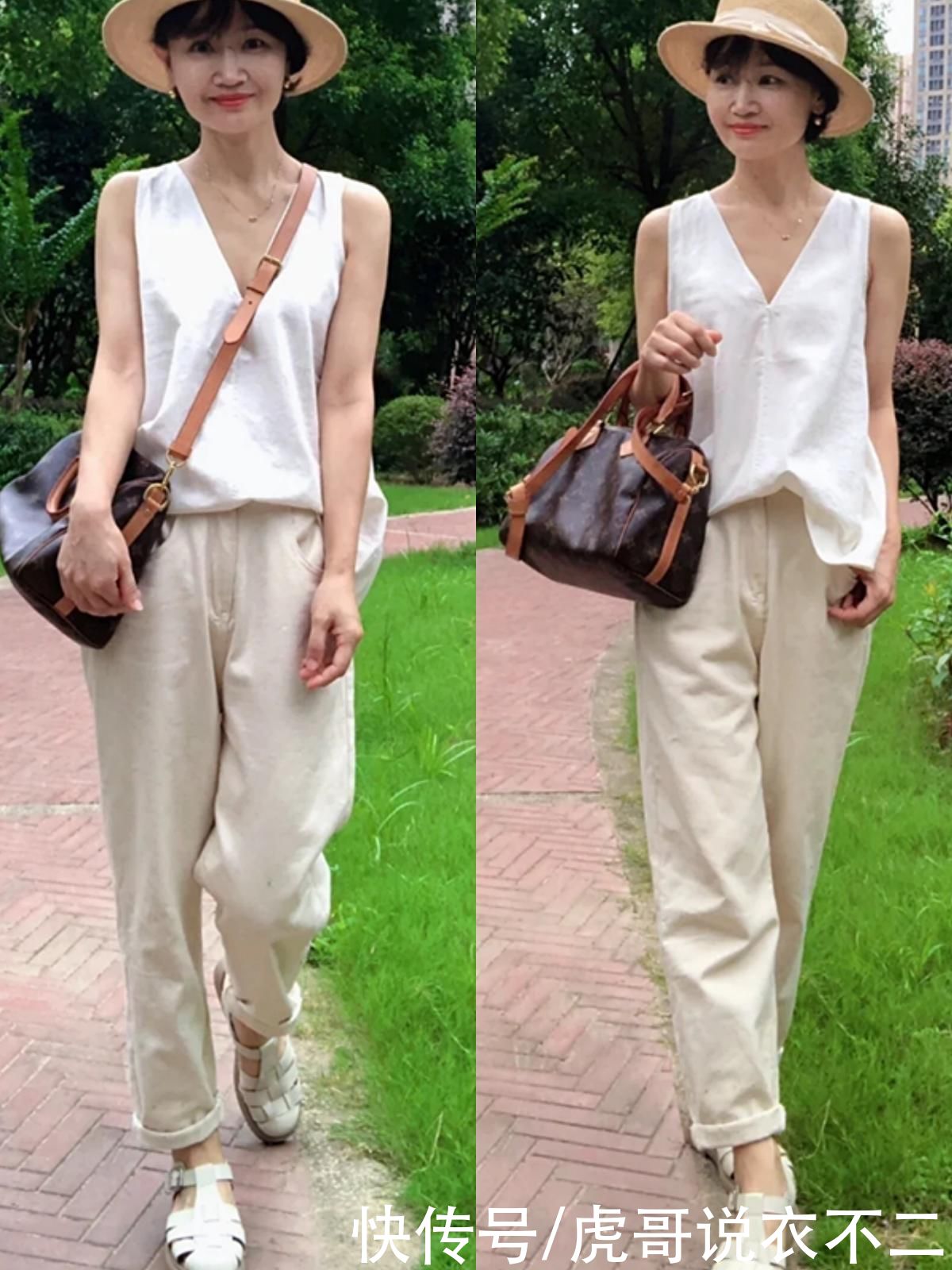 减龄|45岁依旧美得像少女，这位大龄“姐姐”真会穿，不扮嫩也减龄洋气