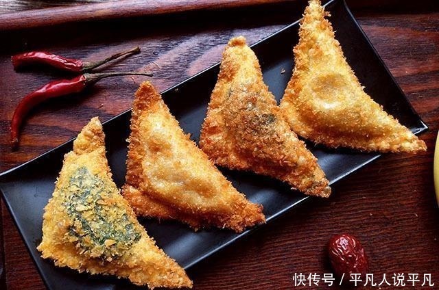 混沌皮别包猪肉了,包点水果粗粮做点心,酥脆香甜,咬一口满嘴香