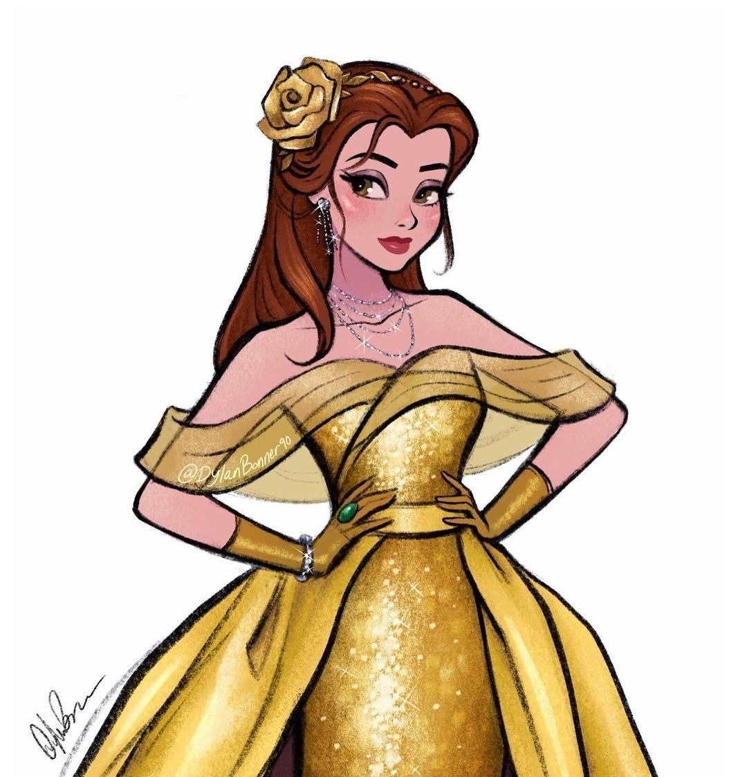 乐佩公|画师绘制迪士尼公主新装,魔力公主换发型,乐佩公主大变样