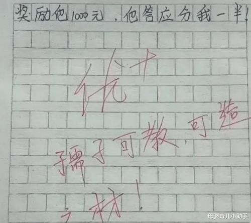 小学生作文太精彩，老师甘拜下风：优秀，我拜你为师吧!