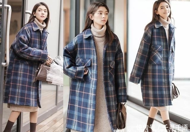 高领|大衣搭配高领衫,注定会给你温暖般的冬天,穿上还好时髦!