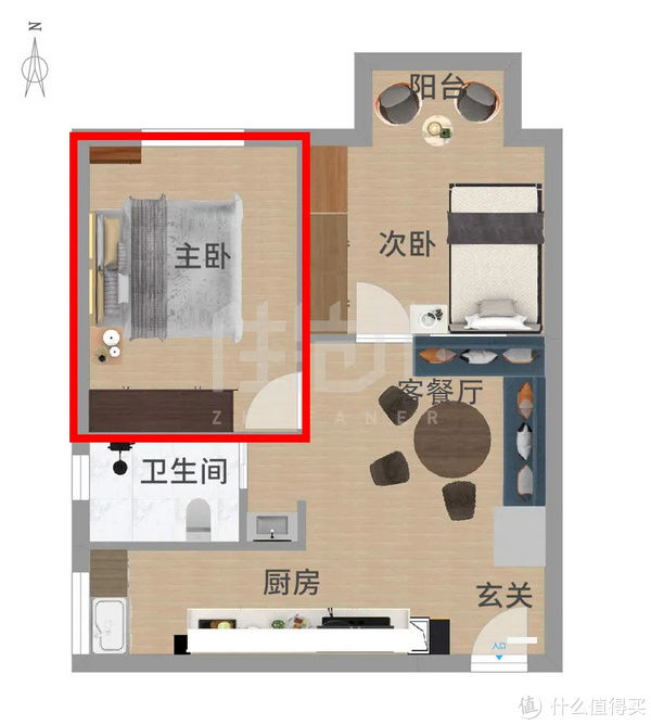 before住范儿真实案例 篇三十:拆掉客厅改两居,46㎡墨绿小家更高级!