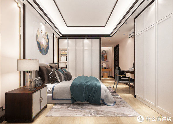 装修|129㎡新中式风格装修，宽敞舒适的三房结构，全屋简洁有韵味，羡慕