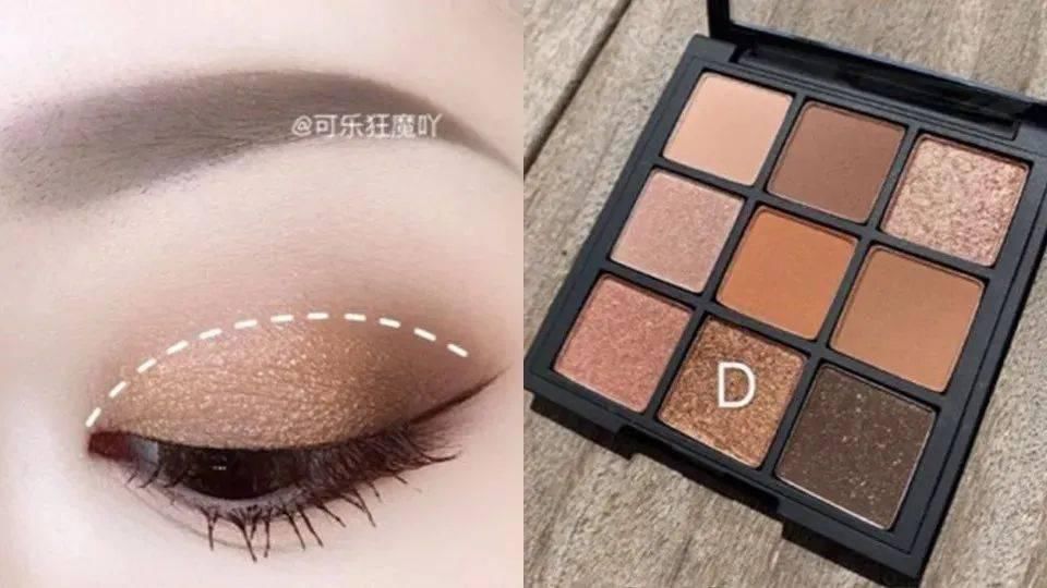 混血感|绝美渐层眼妆,实用九宫格眼影盘画眼影技巧公开!