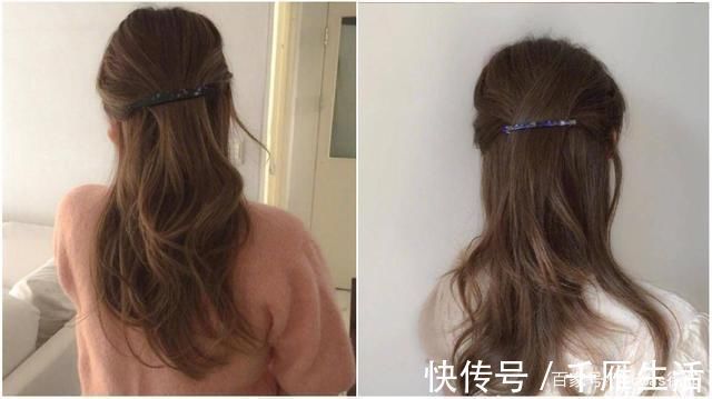 头发|女性发型打理，韩系美发搭配时髦的发饰，流露女性温柔优雅的气质