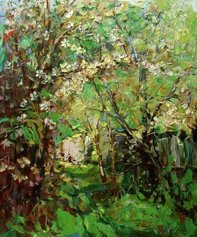 俄罗斯@浓郁的色彩,俄罗斯画家安德烈·米沙金的风景油画(一)