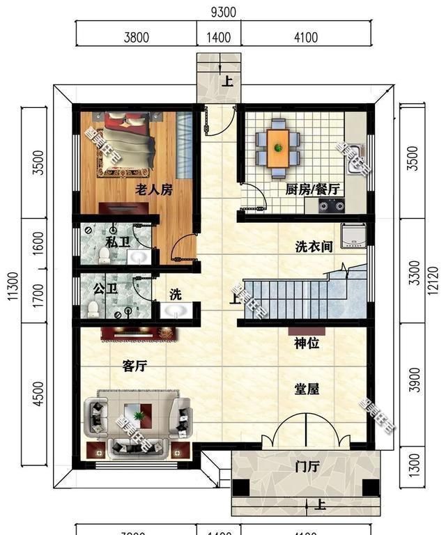 真石漆|简欧和仿古设计的两栋农村别墅,面宽9米多,都是心动款