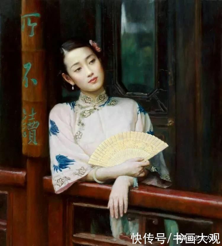 旗袍!油画中的旗袍女子风情万种艺术大观美术专题作品欣赏