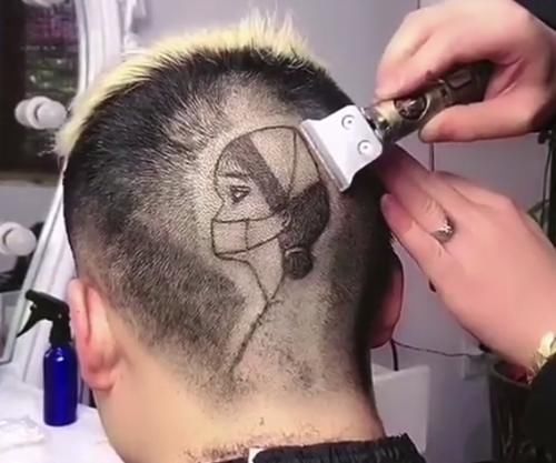 个性|小伙换了款个性雕发后，居然意外让人看出艺术感，网友：也太强了吧