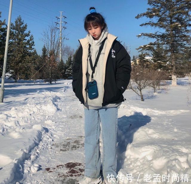羽绒服|冬日穿搭也能打造小清新, 学会这几招, 清新自然不做作