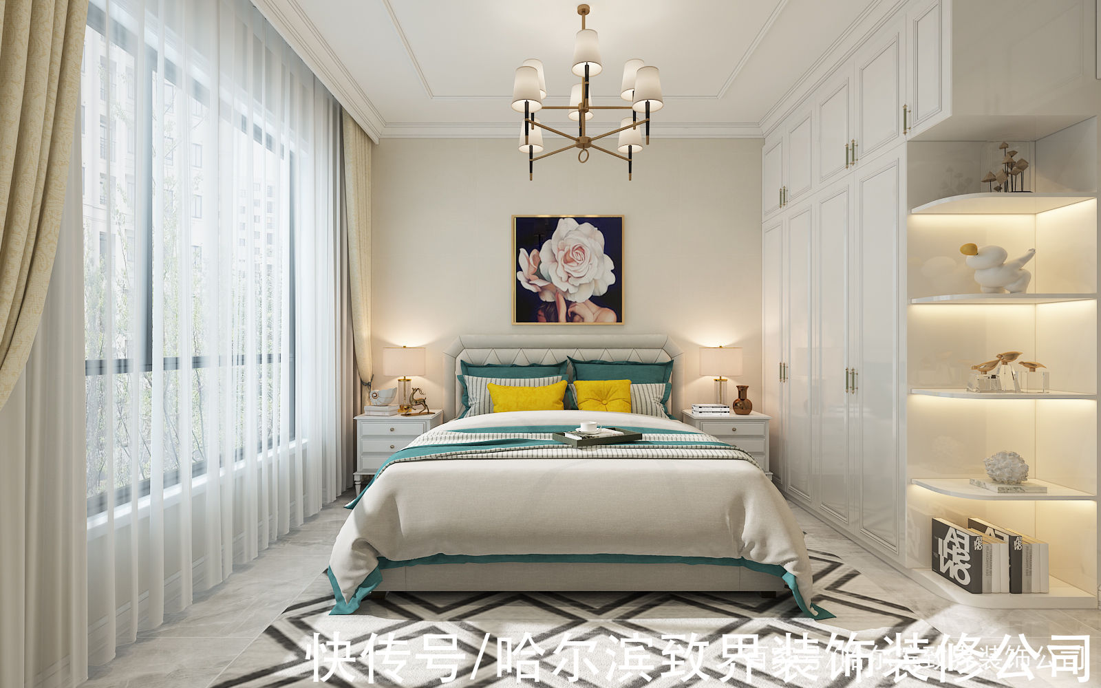 简欧风|汇龙拾光里65.5㎡融入现代元素的简欧风带给家人数不尽的舒服