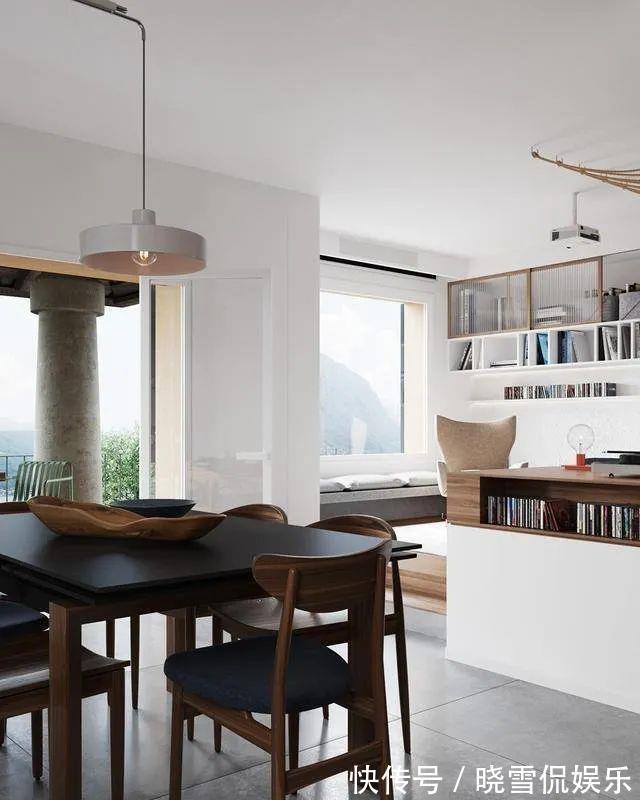 墙壁|112平极简复式混搭风,全屋设计超有质感!