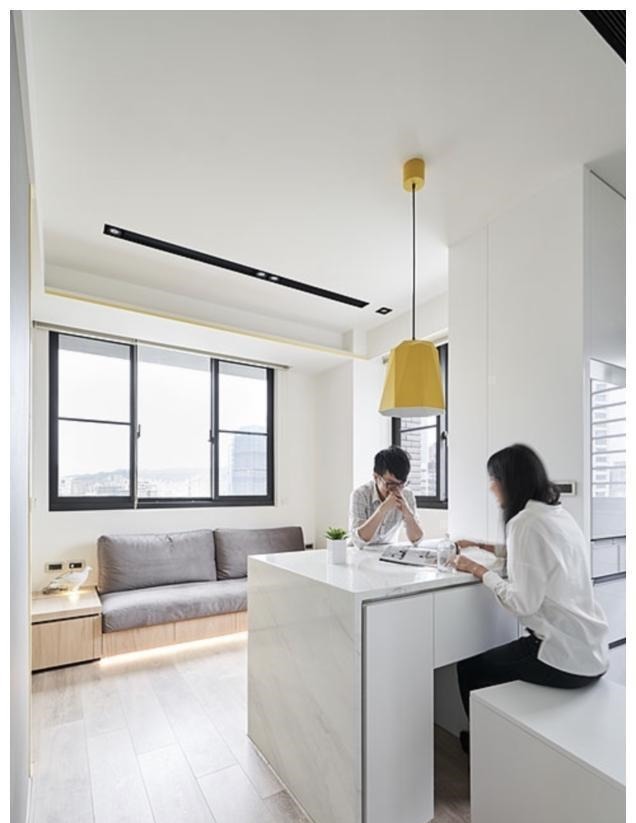 设计|40㎡两房一厅,全屋打满柜子,称得到上小户型“教科书”式设计!