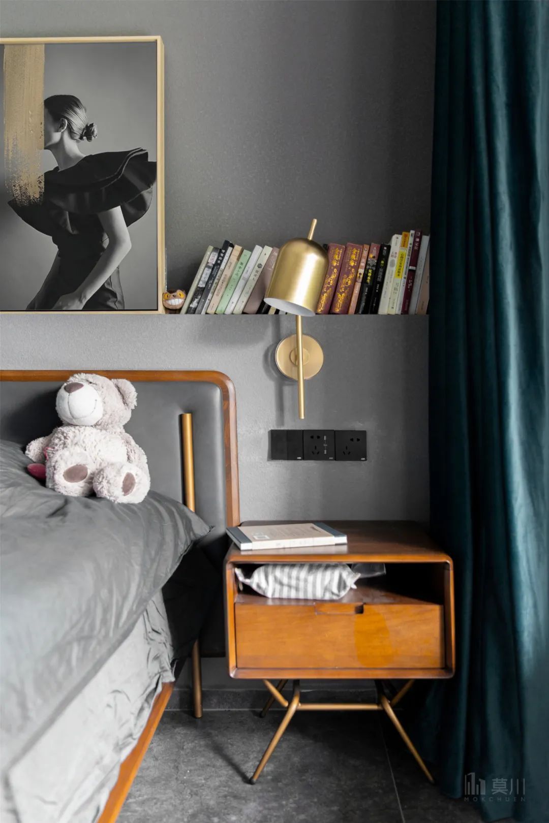 绿植|99㎡现代工业风,85后女神的家,满屋高级灰,绿植清新点缀