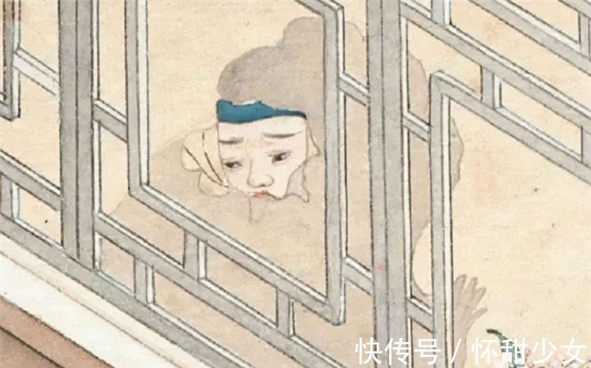 画皮#清朝名画“女鬼图”,放大后才知她在干什么?很多人都不敢细看
