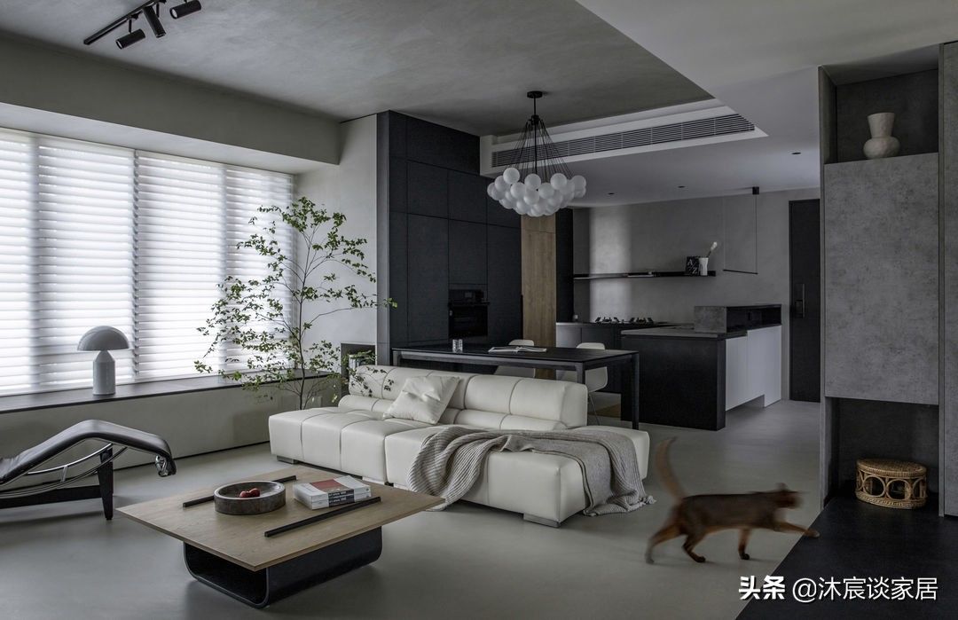 装修|怪不得这么多人喜欢微水泥,用在装修上,室内极简大方,干练纯粹