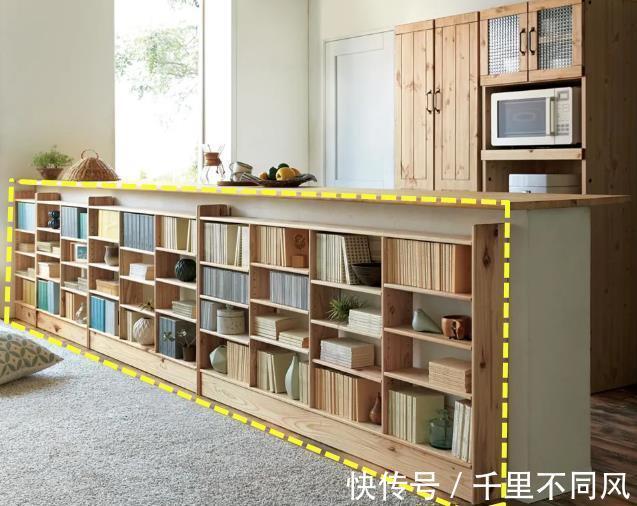 不相上下|老师傅透露：岛台边加10cm宽薄柜，不起眼，收纳力跟橱柜不相上下