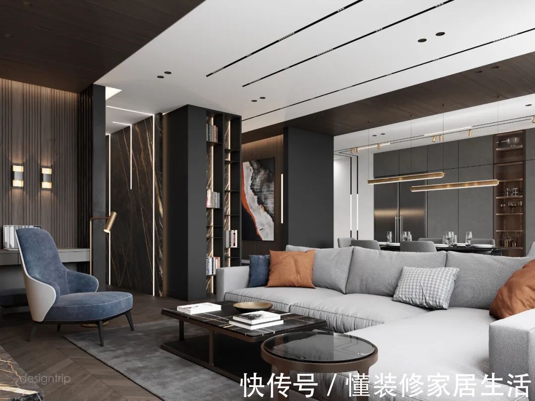 客厅|轻奢系客厅设计