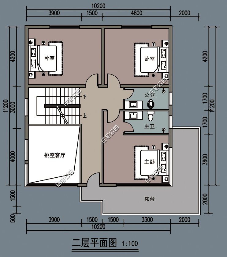 露台|农村建房想省钱？看看这10套平屋顶户型，20来万就能建好