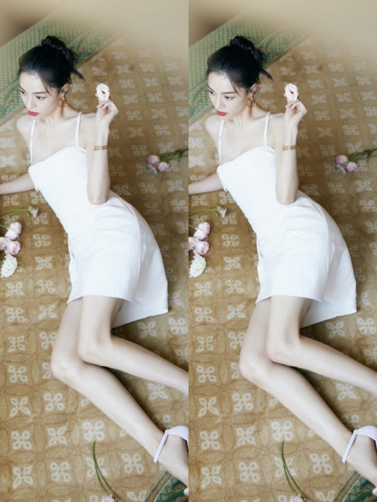 连体裤|钟楚曦的身材一点不输超模, 穿得这么清凉, 依旧不低俗, 好厉害