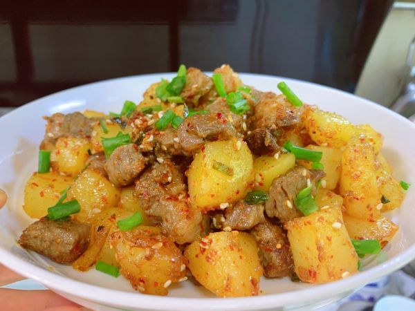 土豆|孜然土豆牛肉粒