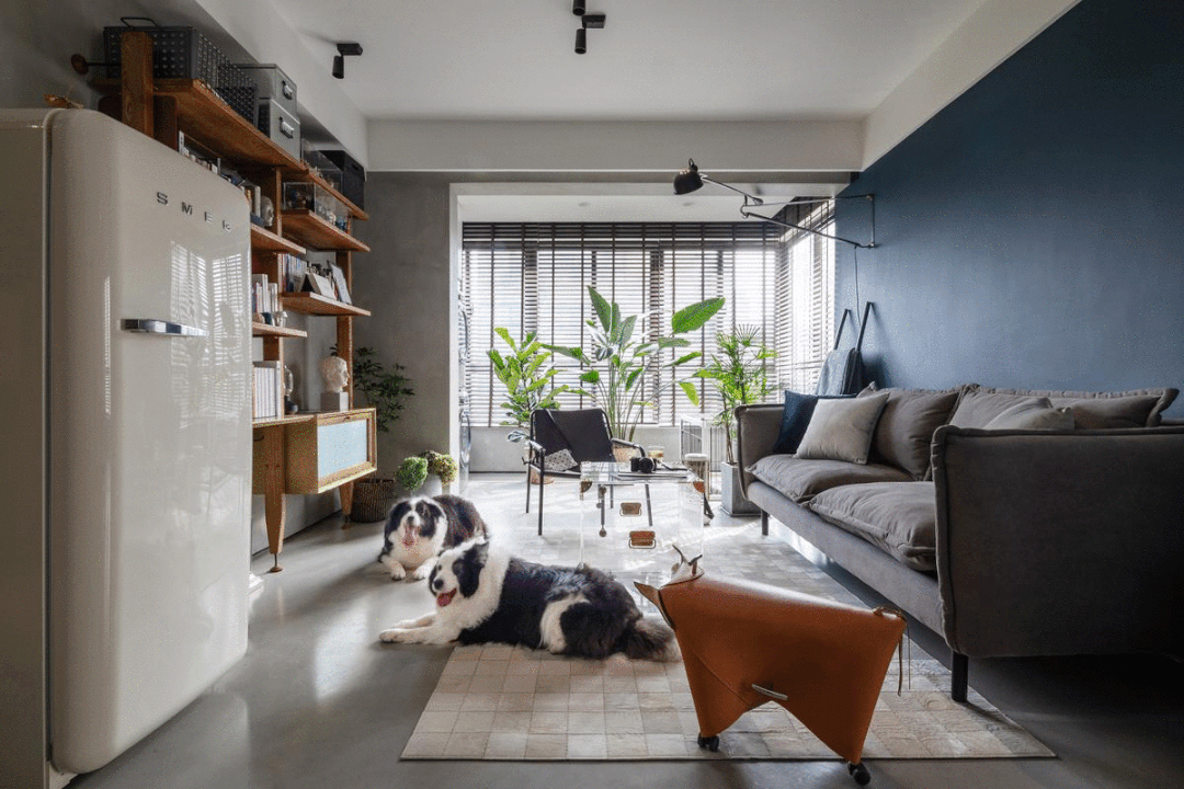 水泥漆|88㎡小三居,磐多魔+水泥漆,她家的“毛坯房”太酷了