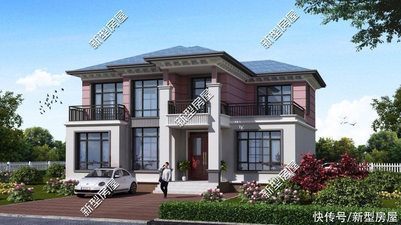 占地面积|农村两层别墅怎么建才好看?推荐这10套图纸,总有一套适合你