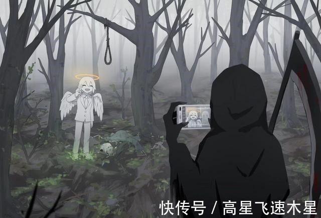 天使与死神|治愈漫画《天使与死神》,甜食控天使遇上忠犬死神,这画面太有爱