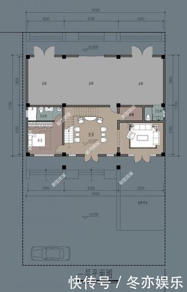 图纸|农村临街自建房，带商铺的设计才实用，第3套造价仅23万