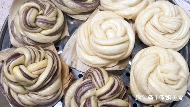 蒸花卷,不要直接就上锅蒸,3个小诀窍,花卷松软多层、不塌陷