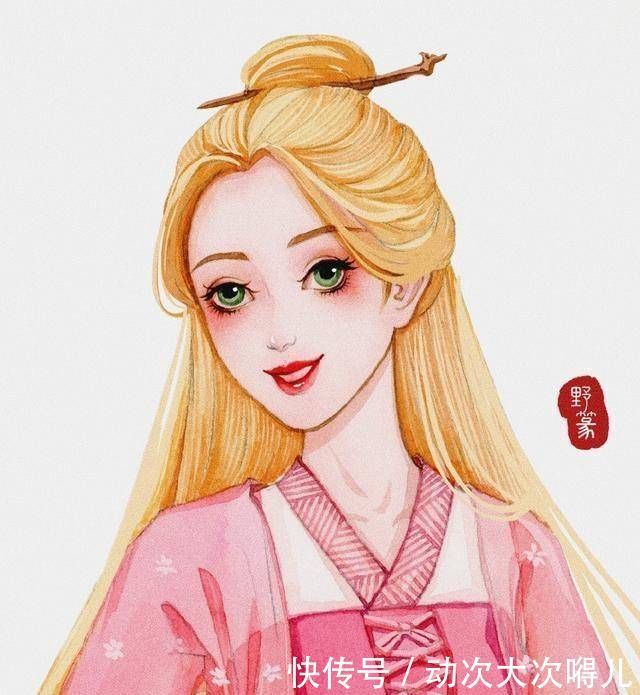 迪士尼公主穿上汉服，艾莎公主超帅气，白雪公主可爱又俏皮