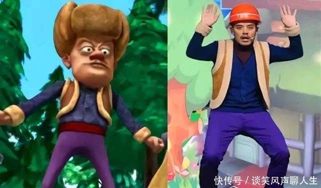 cos|熊出没真人版COS,突破次元后,贝丝美极了,光头强成大网红