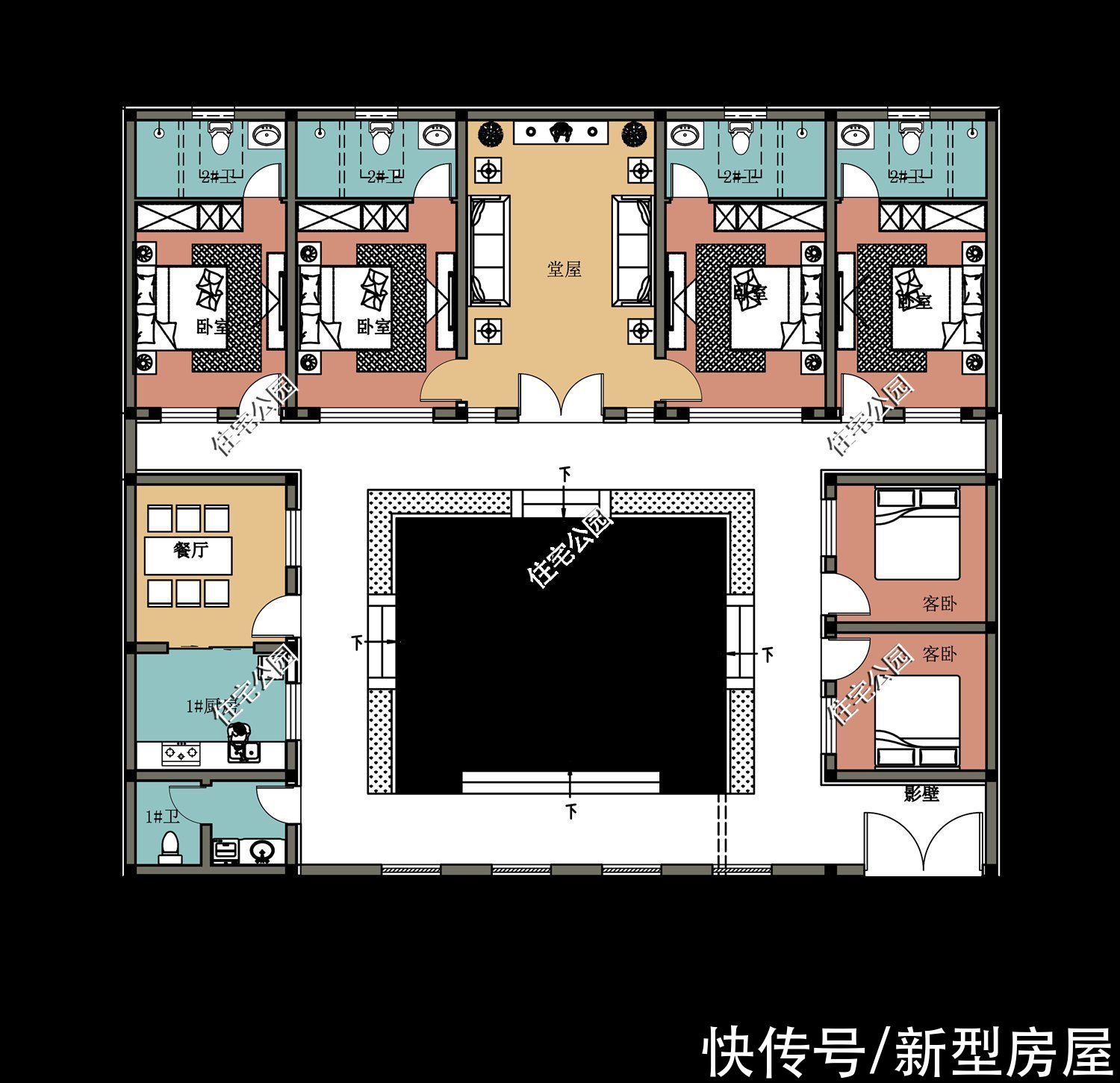 占地面积|五套中式合院别墅，打造诗意典雅的生活，快来选选你最爱哪一套？