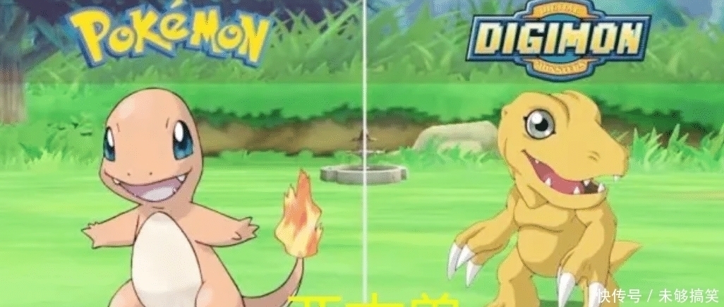 双胞胎|数码宝贝VS神奇宝贝,小火龙和亚古兽还不错,最后一对几乎双胞胎了