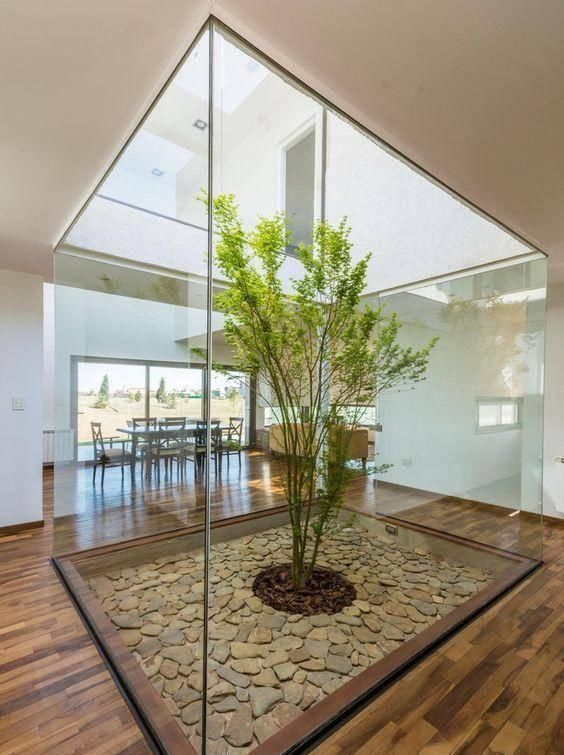 庭院|头一次见到户型不带院子,偏偏要在室内建庭院,没想到还这么漂亮