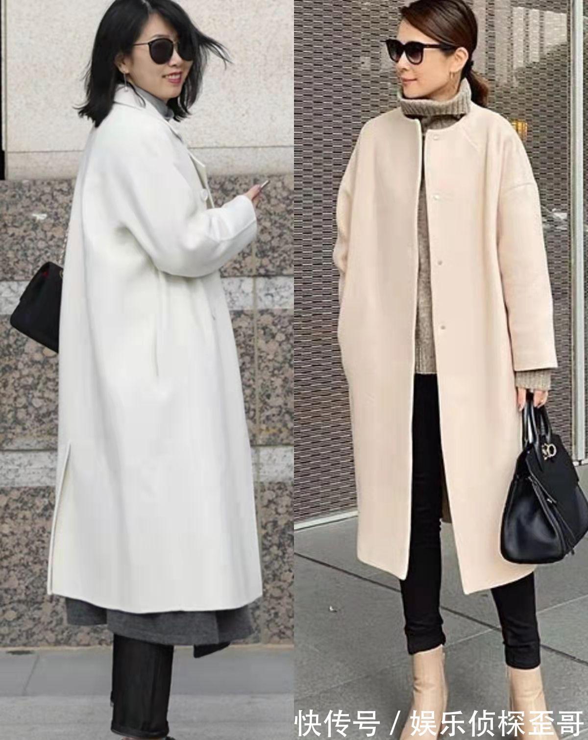 冬季 60岁女人穿大衣少穿黑色,入冬后这4种“神仙色”更衬肤色,真美