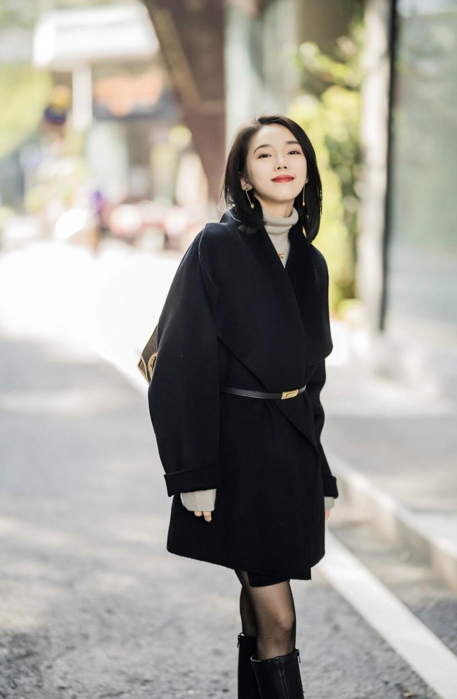 博主 羽绒服太显胖了,快来试试这些“大衣”,温柔保暖又有格调