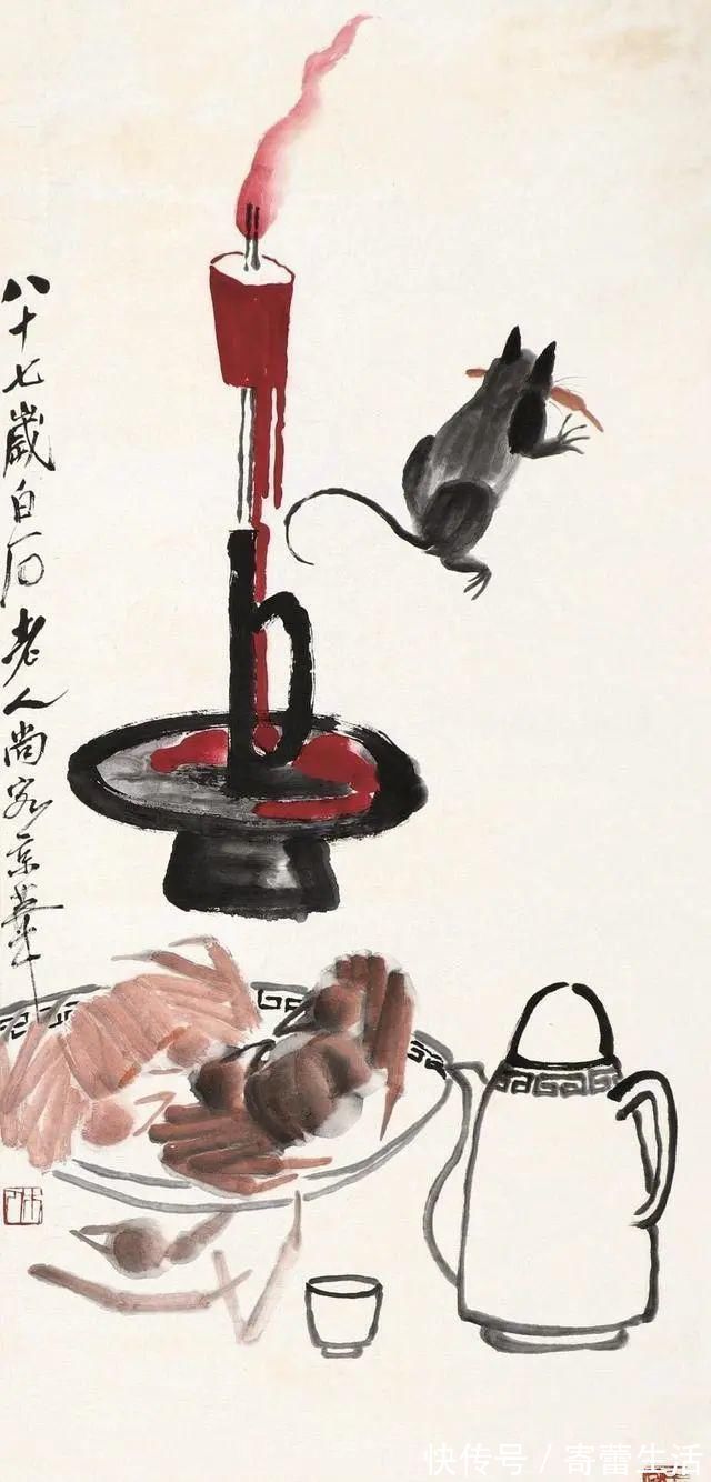 绘画!国画大师齐白石画中两个秘诀,一般画家难以企及