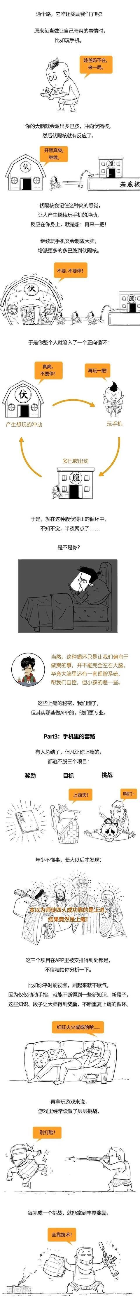 一副搞笑漫画告诉你小孩子为什么看手机会上瘾？