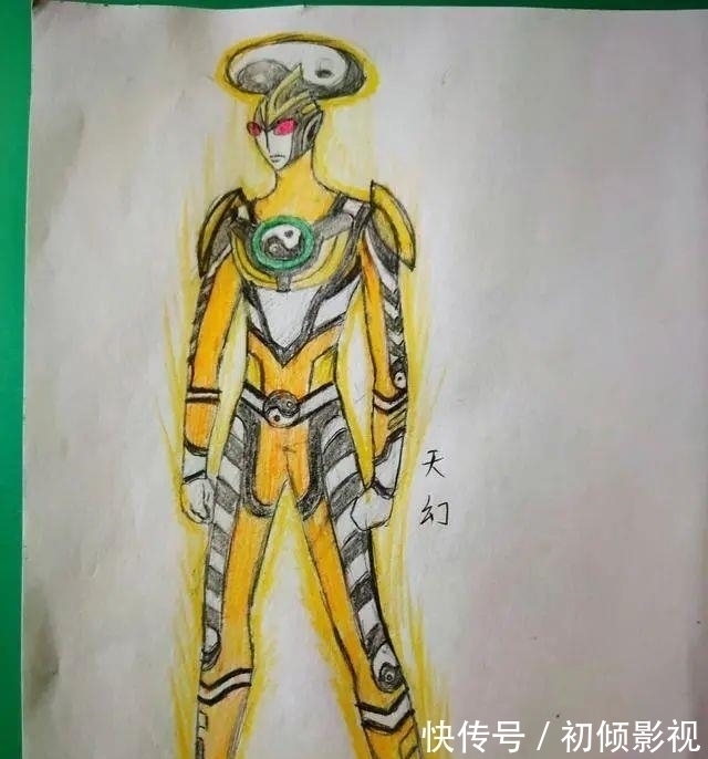 玄武战神|日本有奥特曼,中国有中华超人,网友将两者融合绘制