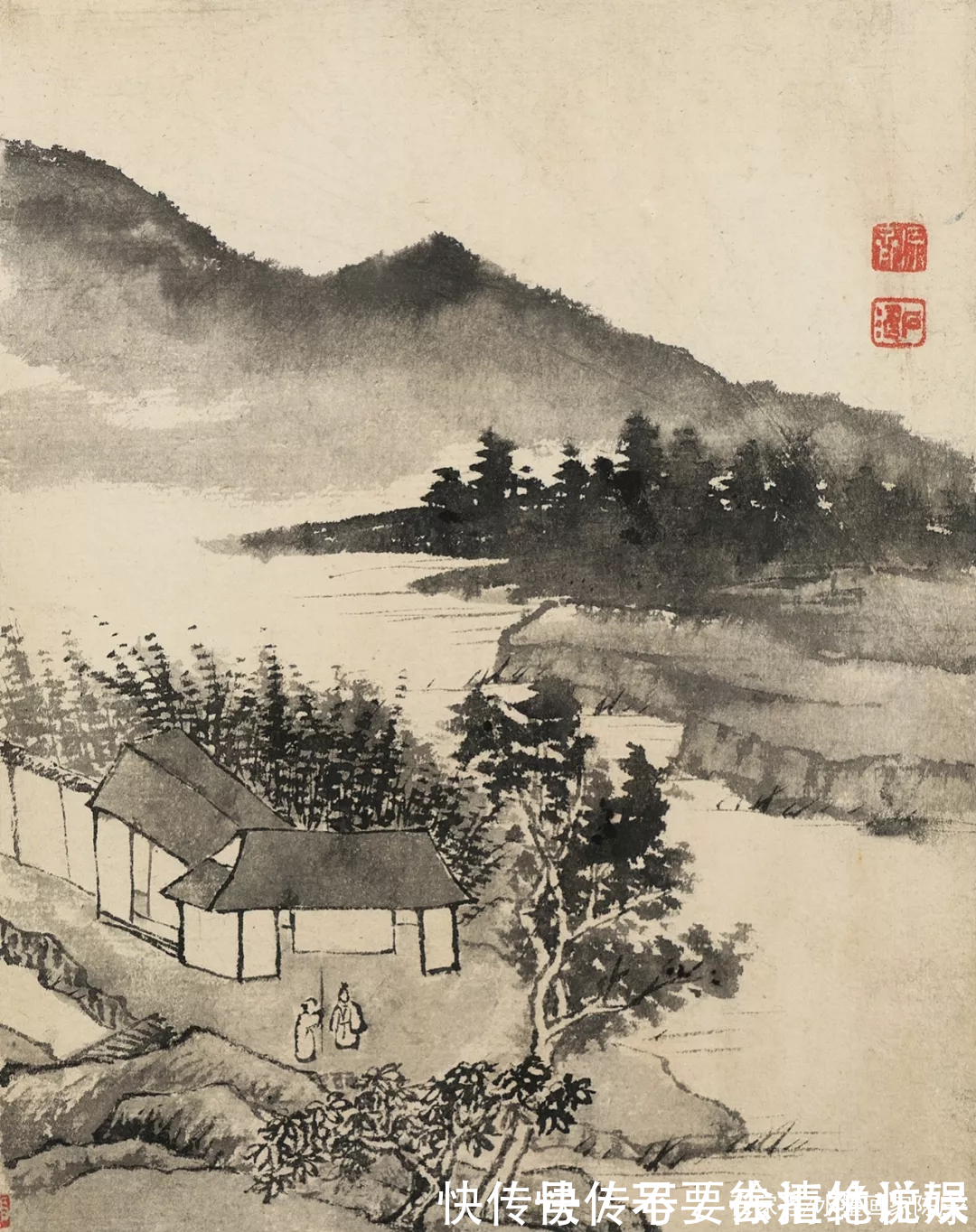 山水画@看画得看小品|石涛的小品山水画,彰显笔墨的魅力