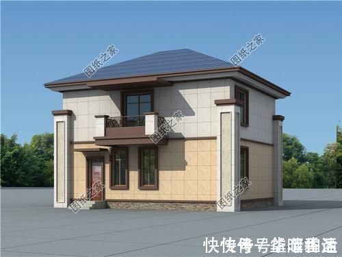 占地面积|进深九米的农村二层自建房屋图,拿图建房,省心省力还省钱