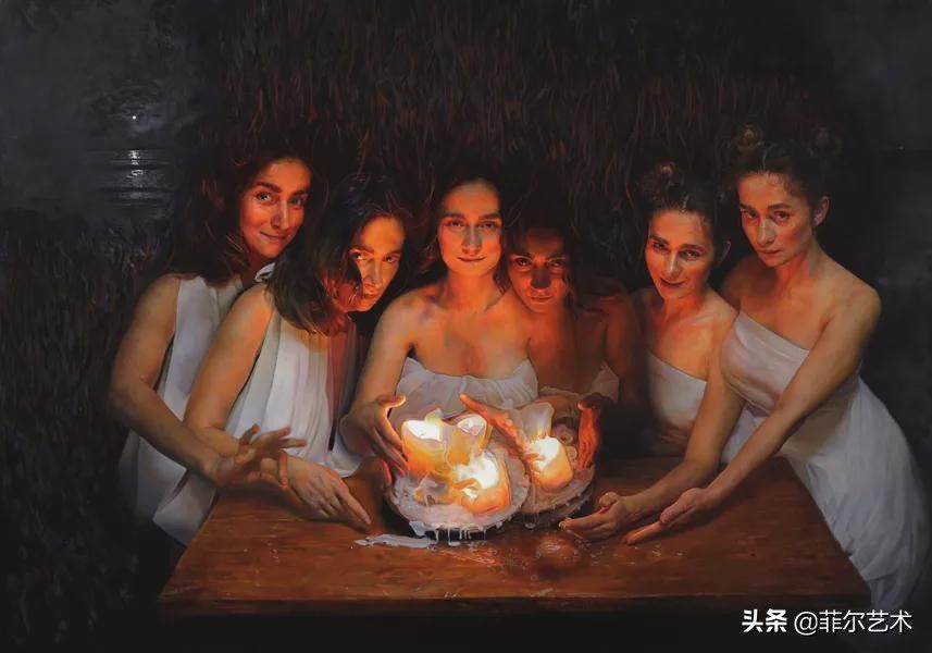 波兰|波兰女画家安娜·维皮奇的现实主义人物油画，描绘女性的内在力量