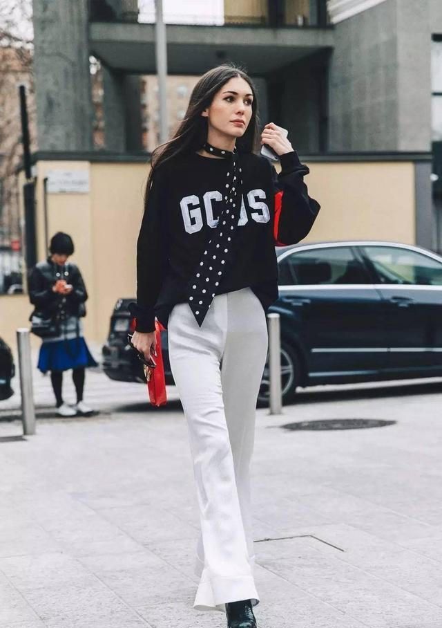 阔腿裤 卫衣怎么穿出“优雅轻熟风”?学习这些穿搭技巧,美到无法抗拒
